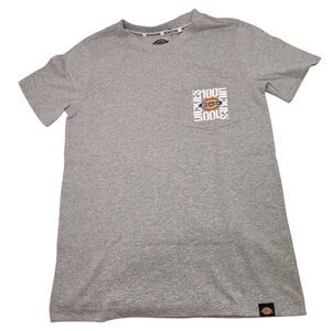 Dickies Men 100 Years Anniversary Short Sleeve T-Shirt Heather Gray X-Small